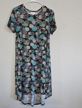 Small Blue And Purple LuLaRoe Dress